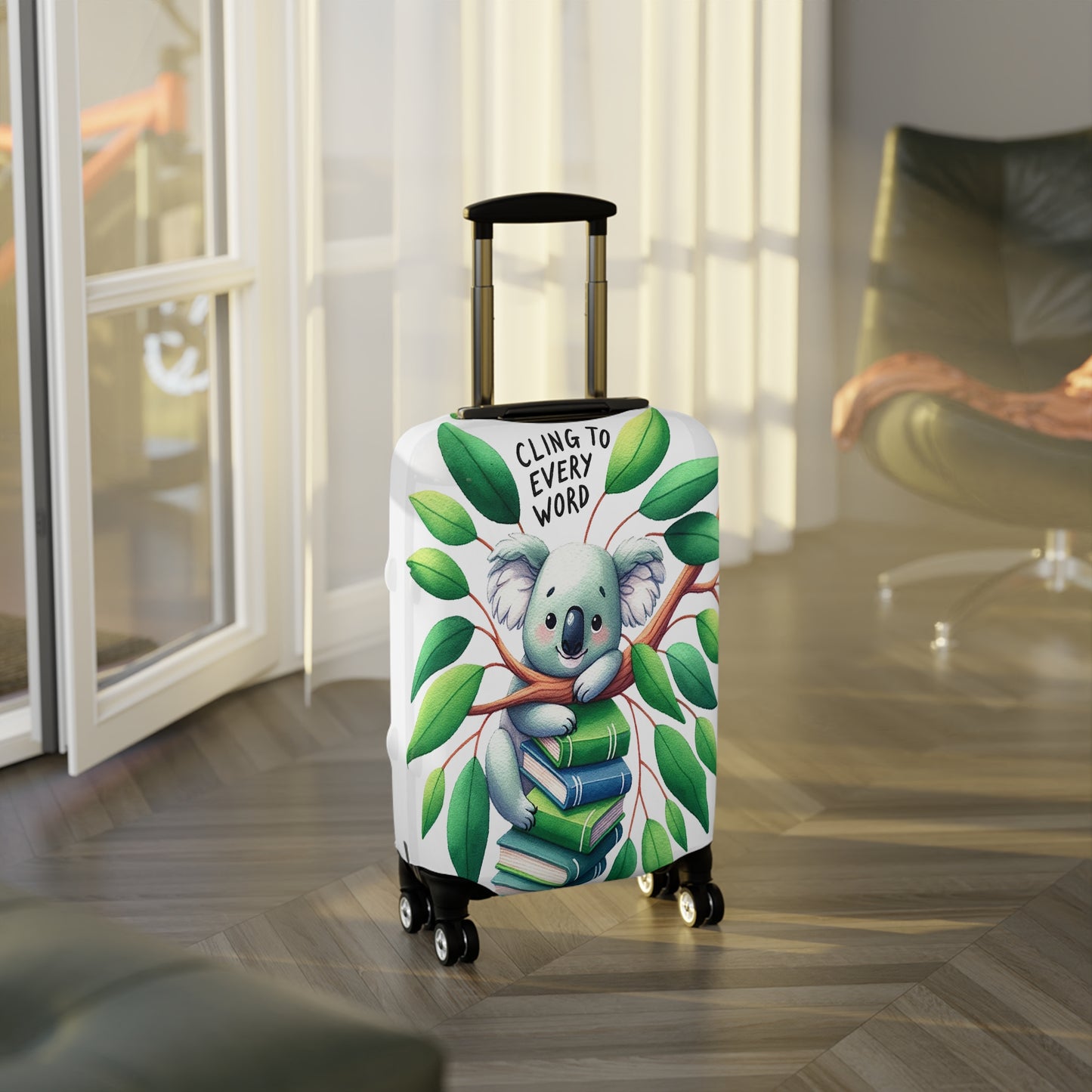 Luggage Cover, Koala, Cling to every word, awd-241