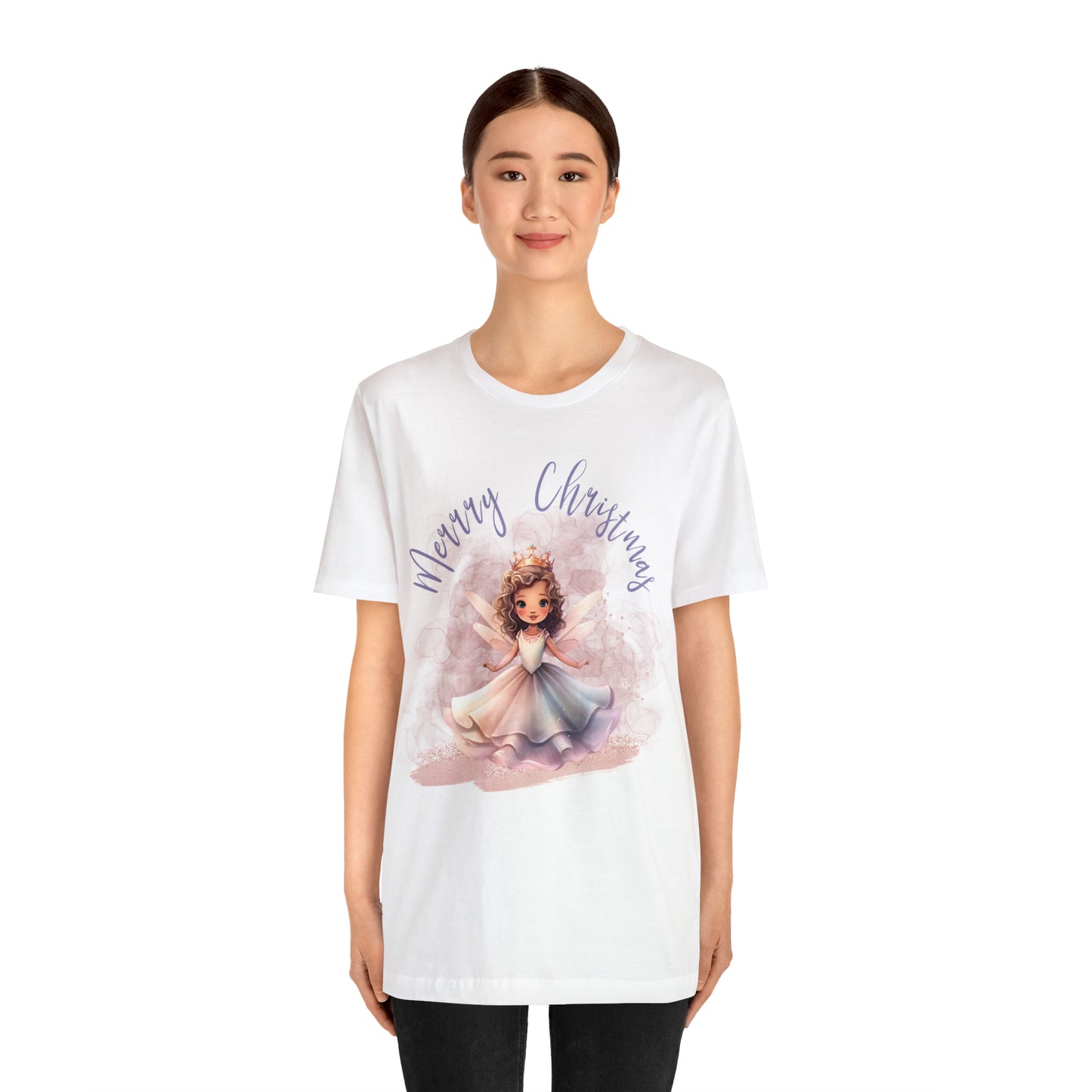 Unisex Jersey Short Sleeve Tee Christmas, Women's Fairy T-shirt - A0010