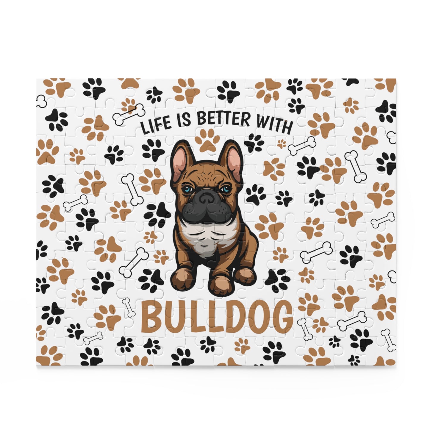 Puzzle, Life is Better with a Bulldog (120, 252, 500-Piece) awd-609