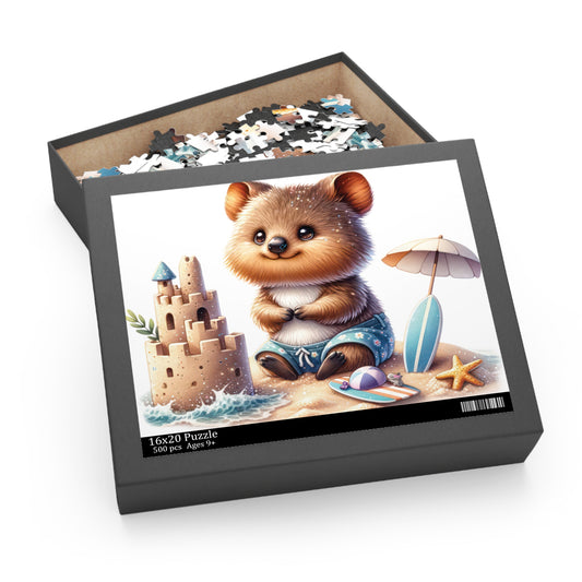 Personalised/Non-Personalised Puzzle, Quokka (120, 252, 500-Piece)