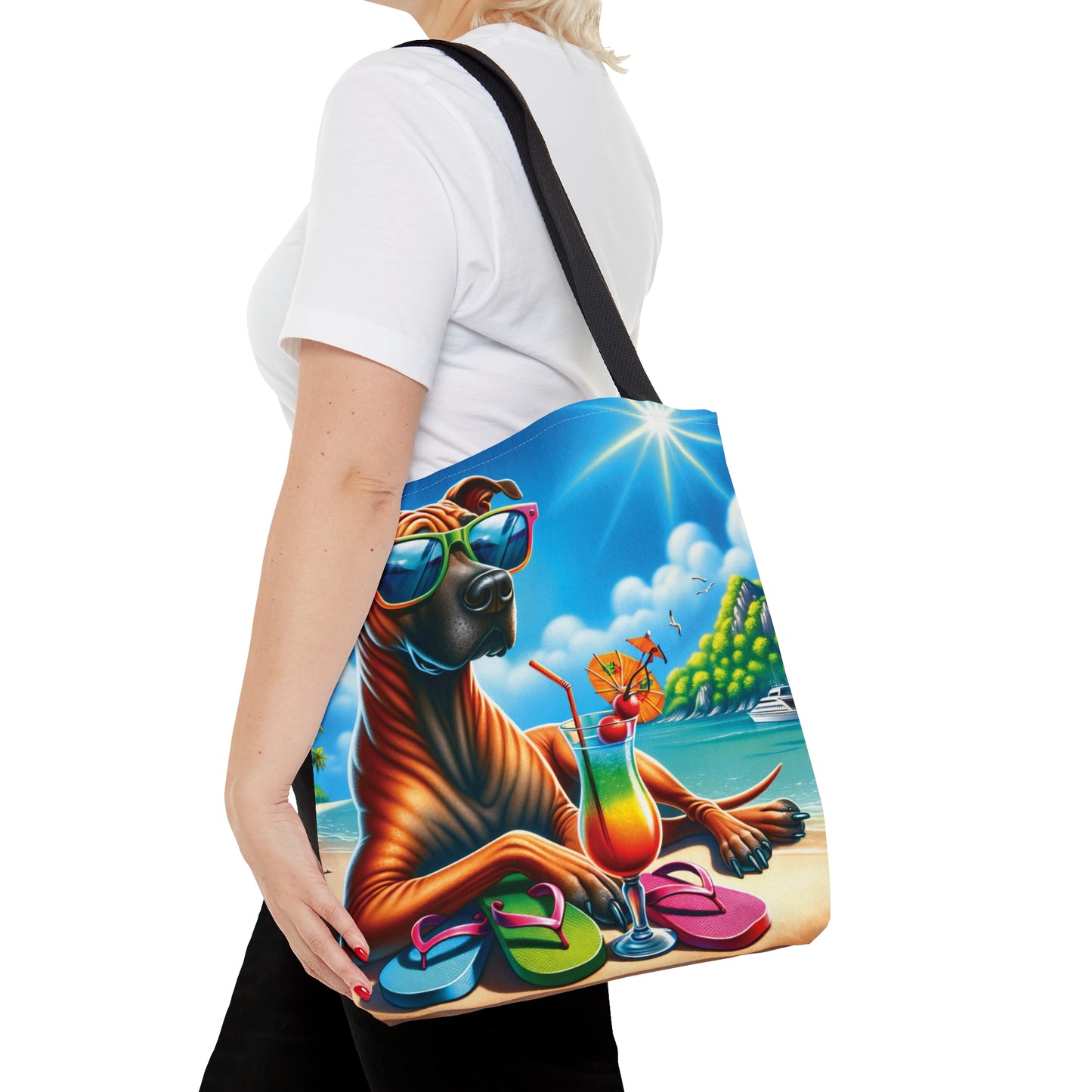 Tote Bag, Dog on Beach, Thai Ridgeback, Tote bag, awd-1250