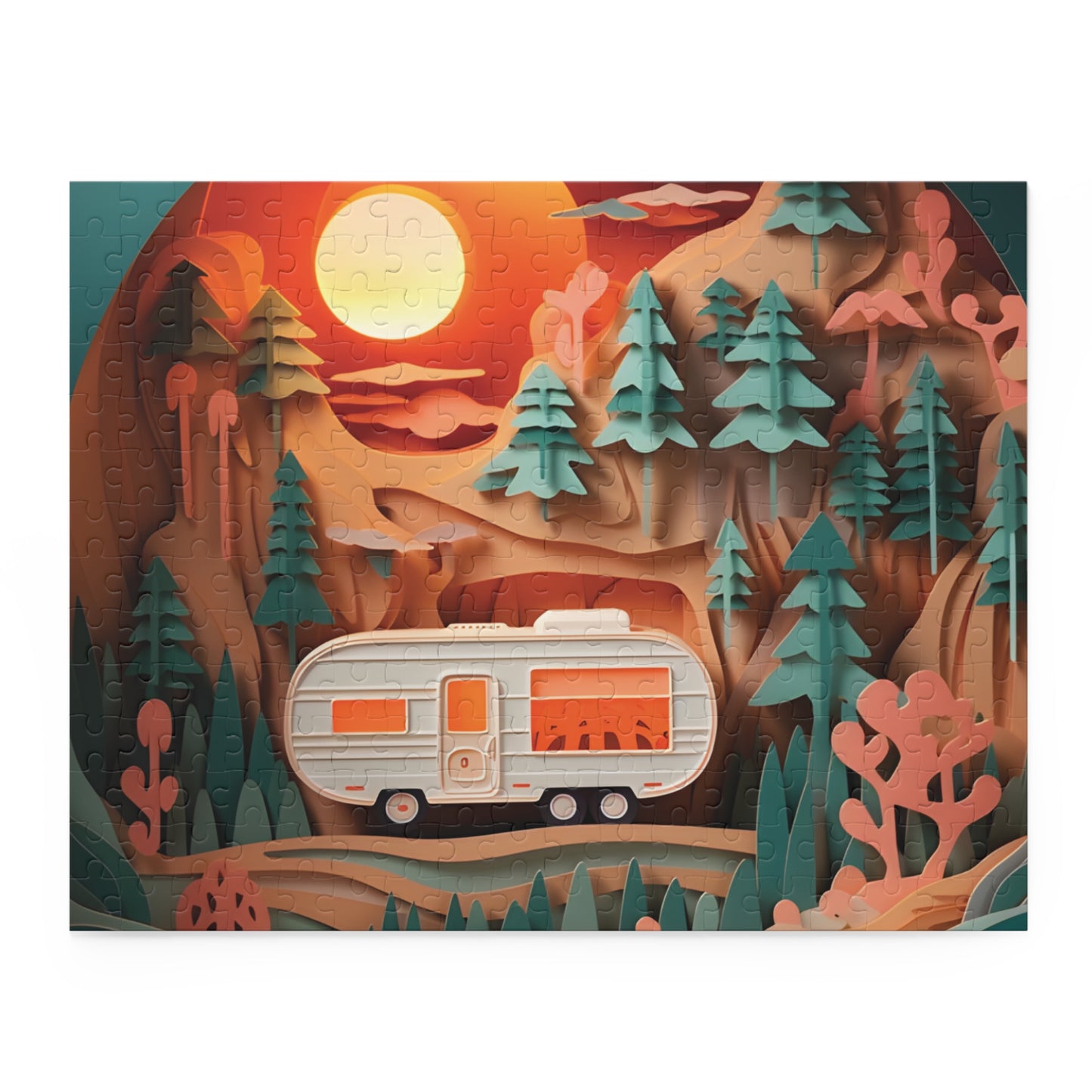 Puzzle, Camping, Caravan (120, 252, 500-Piece) awd-559