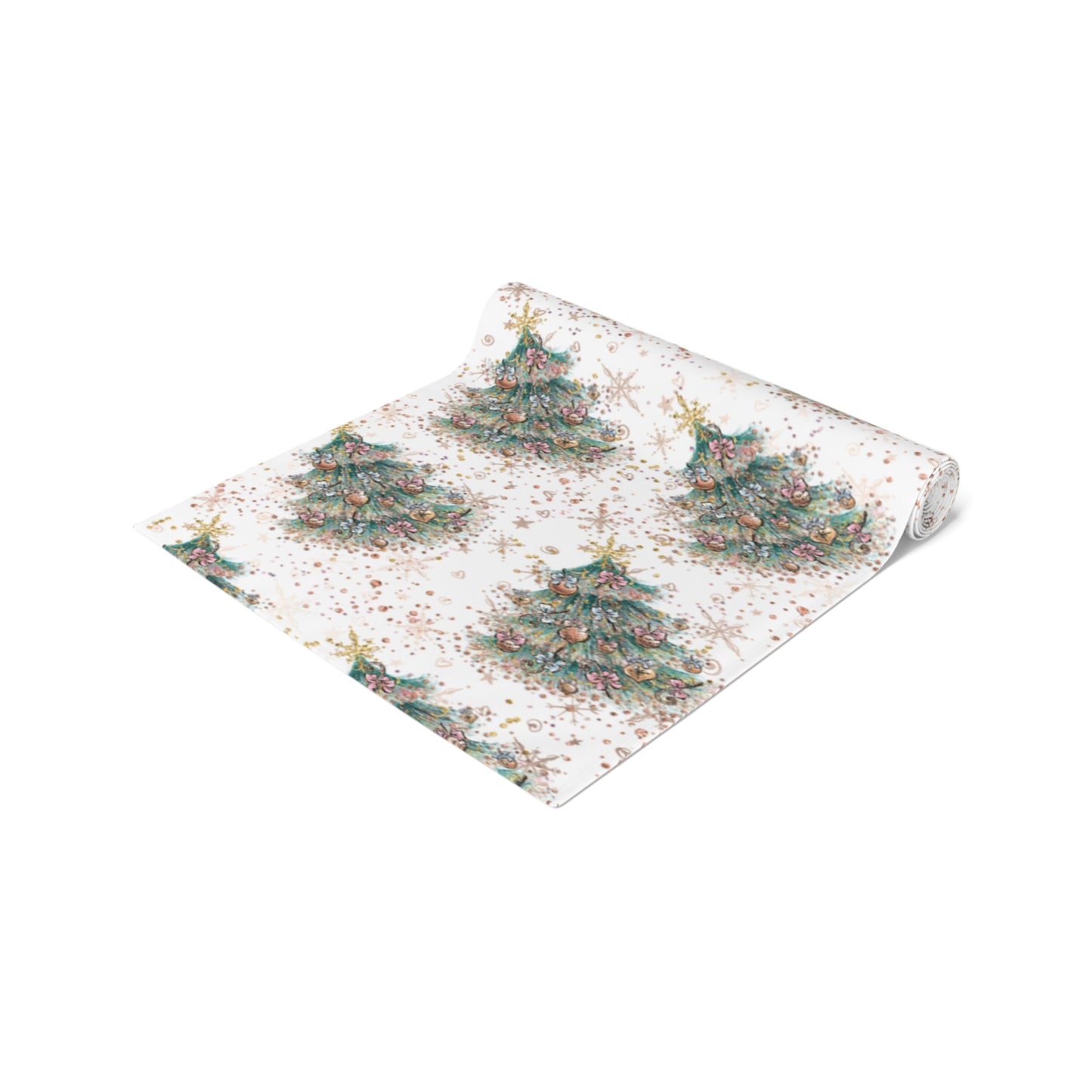 Christmas Tree Table Runner, Cotton Twill and Poly Available