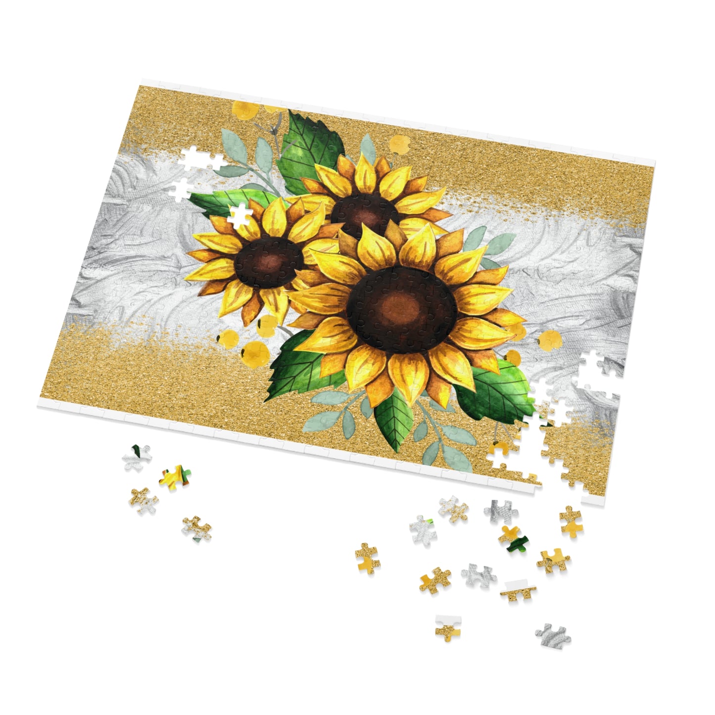 Jigsaw Puzzle, Sunflower, Personalised/Non-Personalised (30, 110, 252, 500,1000-Piece)