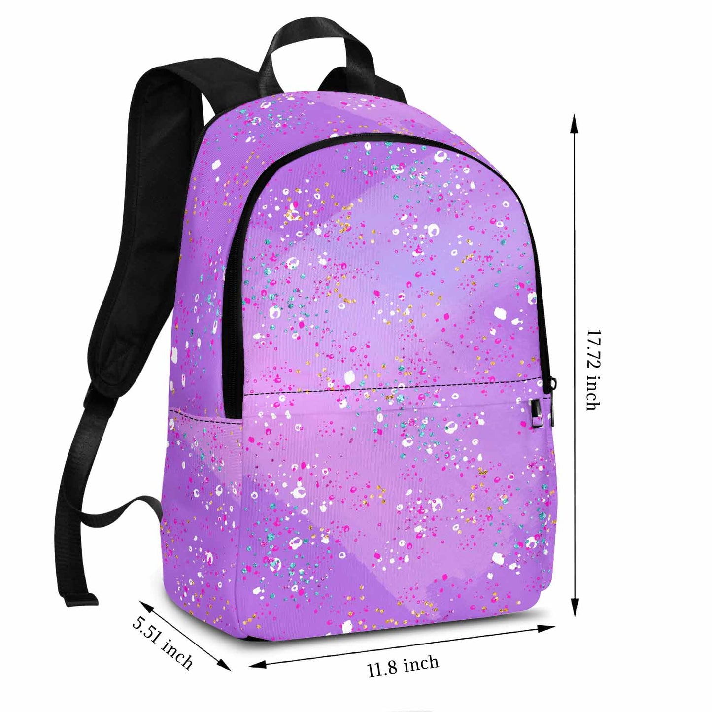 Purple Splash  Adult Casual Backpack