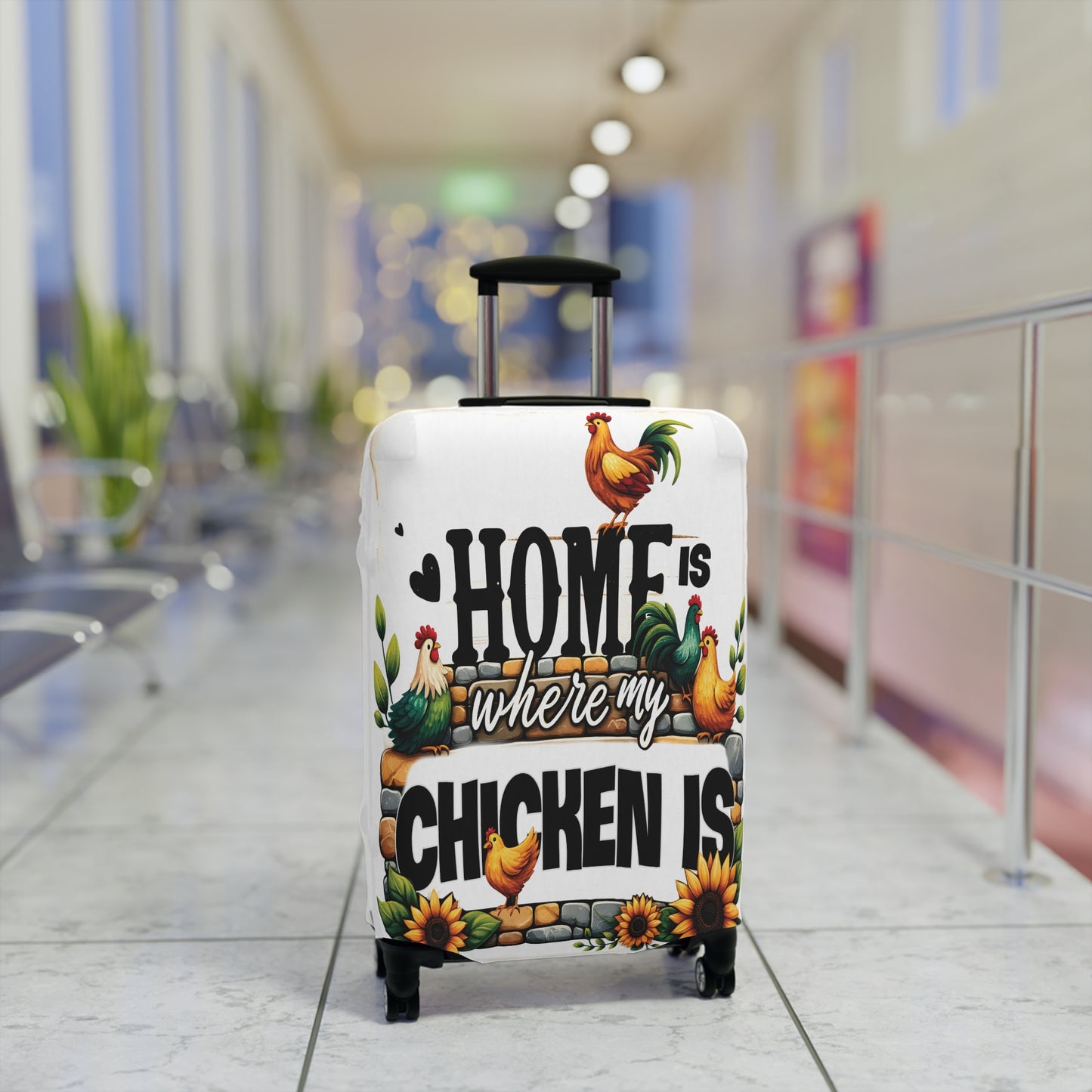 Luggage Cover, Chicken, Home is where my Chicken is, awd-1261