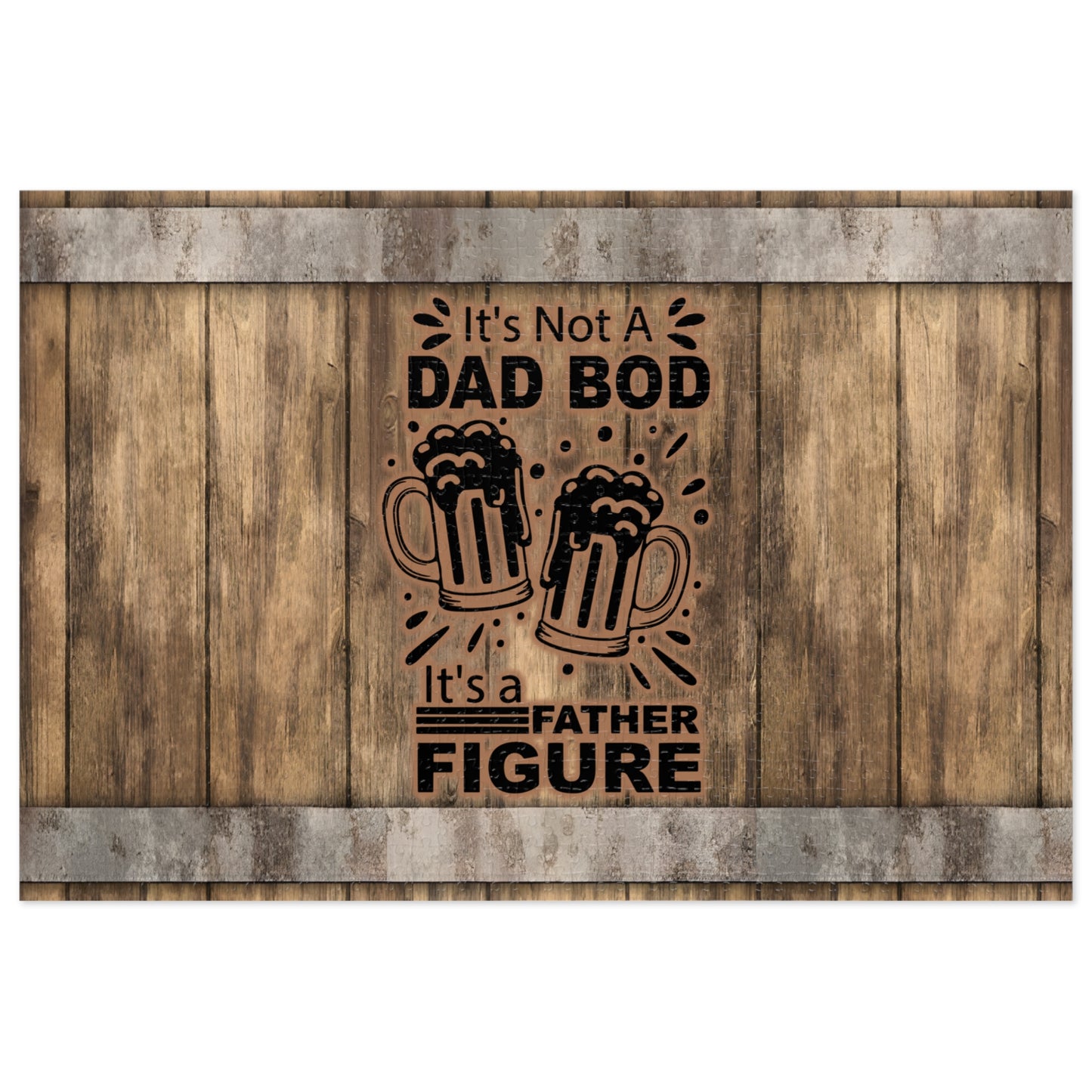 Puzzle, Dad, Dad Bod, Personalised/Non-Personalised (30, 110, 252, 500,1000-Piece) awd-569