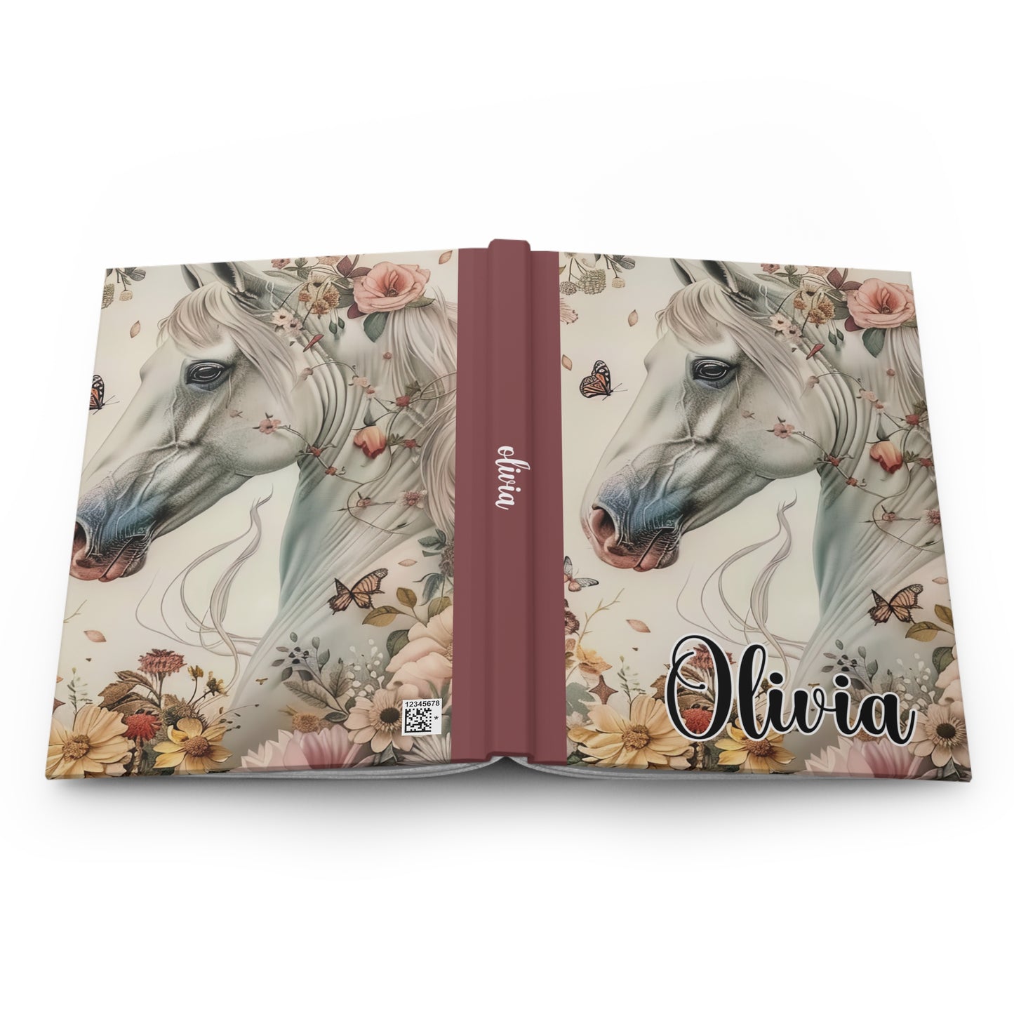 Personalised Hardcover Journal Matte, Country and Western, Horse, awd-1671