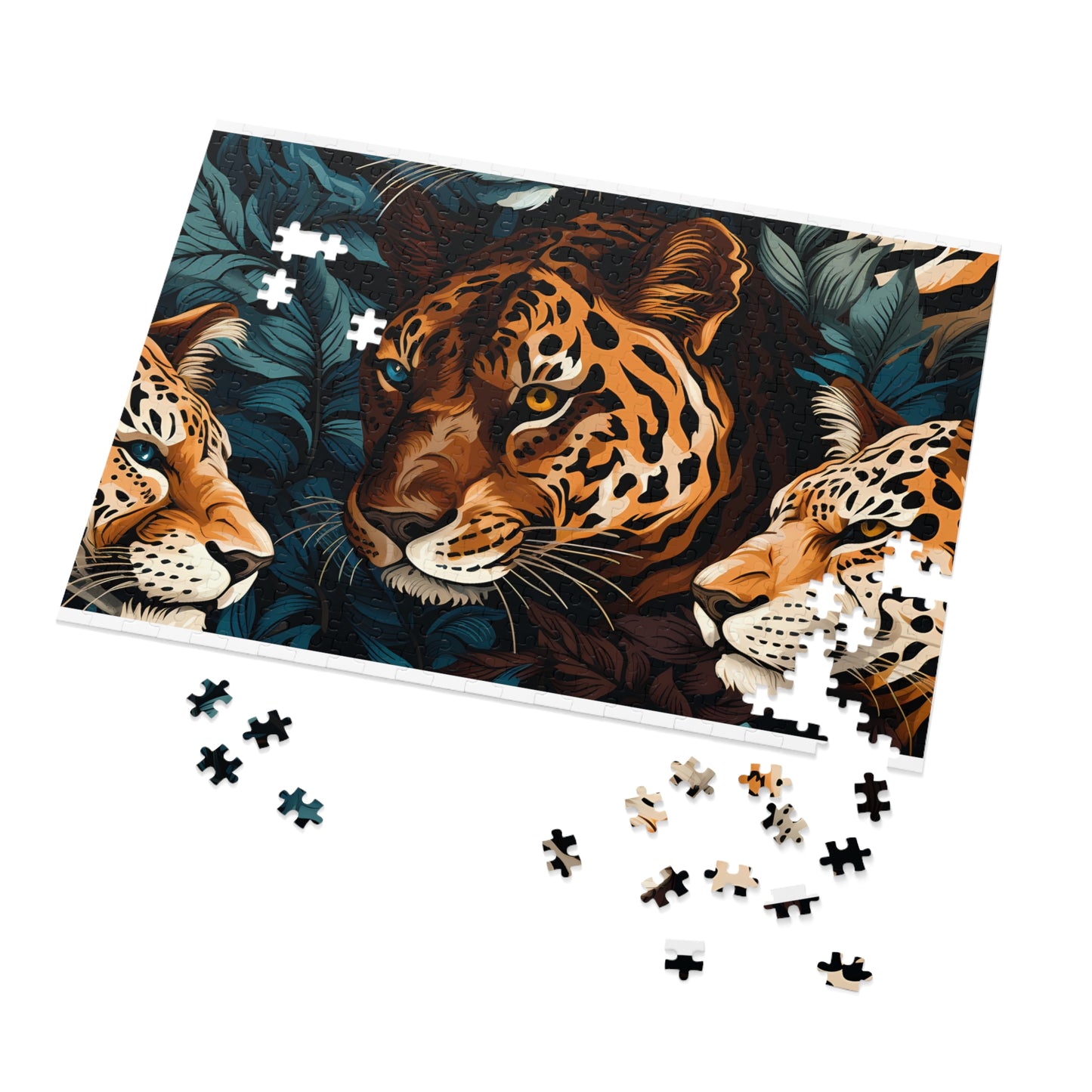 Jigsaw Puzzle, Leopard, Personalised/Non-Personalised (30, 110, 252, 500,1000-Piece)