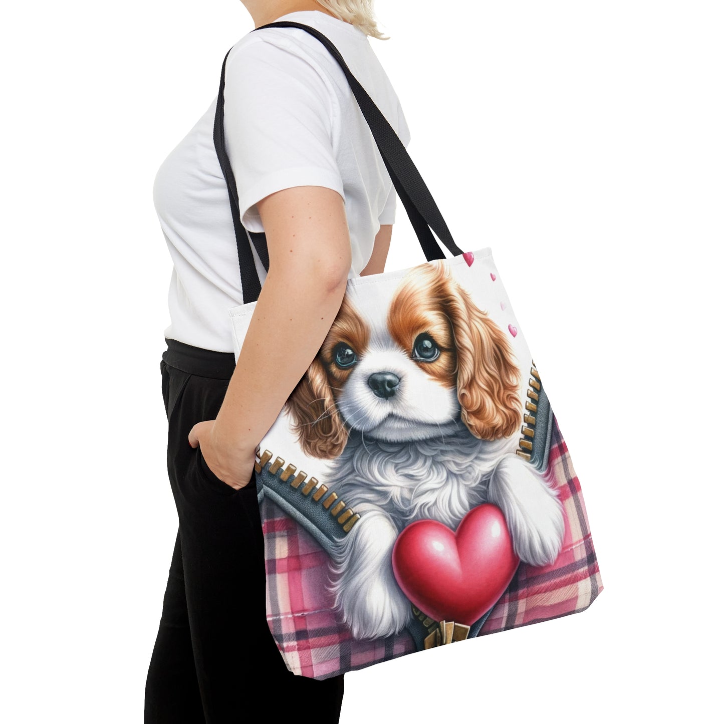 Tote Bag, Cute Dog, Personalised/Non-Personalised Tote bag