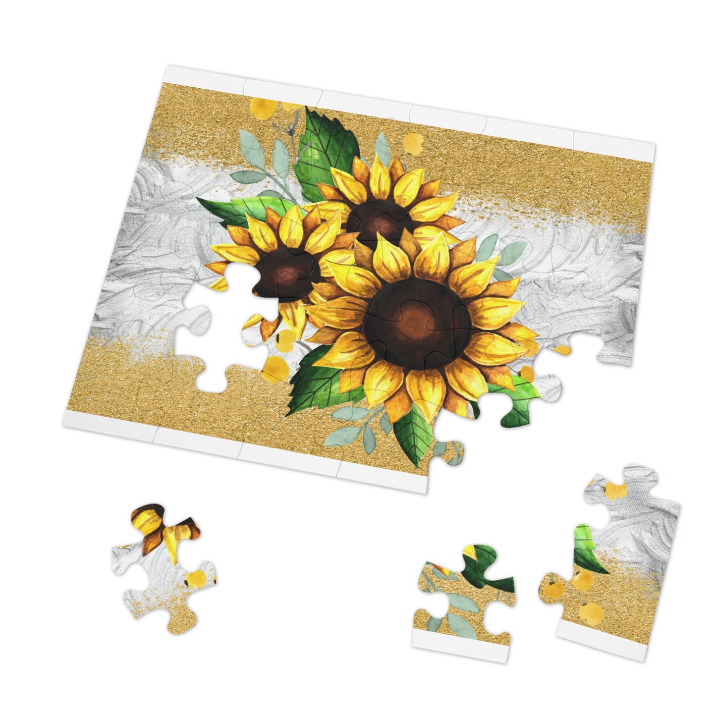 Jigsaw Puzzle, Sunflower, Personalised/Non-Personalised (30, 110, 252, 500,1000-Piece)