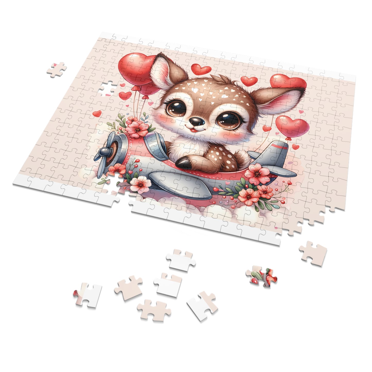 Jigsaw Puzzle, Deer in Plane, Personalised/Non-Personalised (30, 110, 252, 500,1000-Piece)