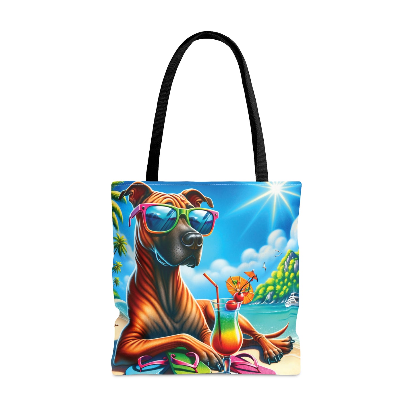 Tote Bag, Dog on Beach, Thai Ridgeback, Tote bag, awd-1250