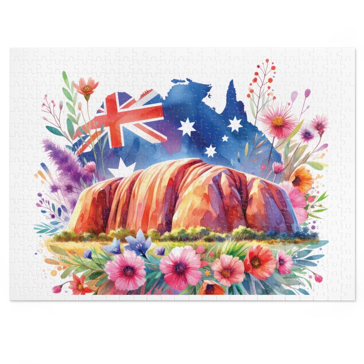 Jigsaw Puzzle, Uluru, Ayers Rock, Australia, Personalised/Non-Personalised (30, 110, 252, 500,1000-Piece)