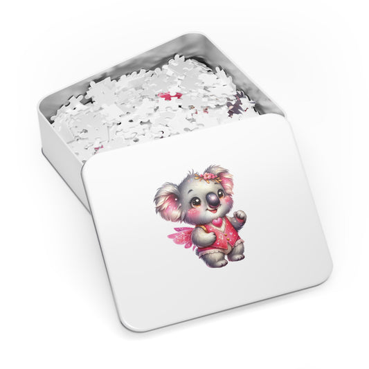 Jigsaw Puzzle in Tin, Australian Animals, Koala, Fairy, Personalised/Non-Personalised, awd-1326 (30, 110, 252, 500,1000-Piece)