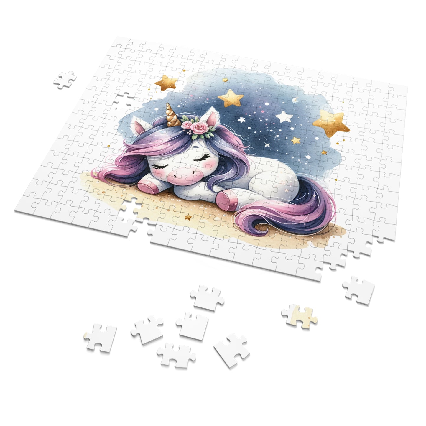 Jigsaw Puzzle, Unicorn, Personalised/Non-Personalised (30, 110, 252, 500,1000-Piece)