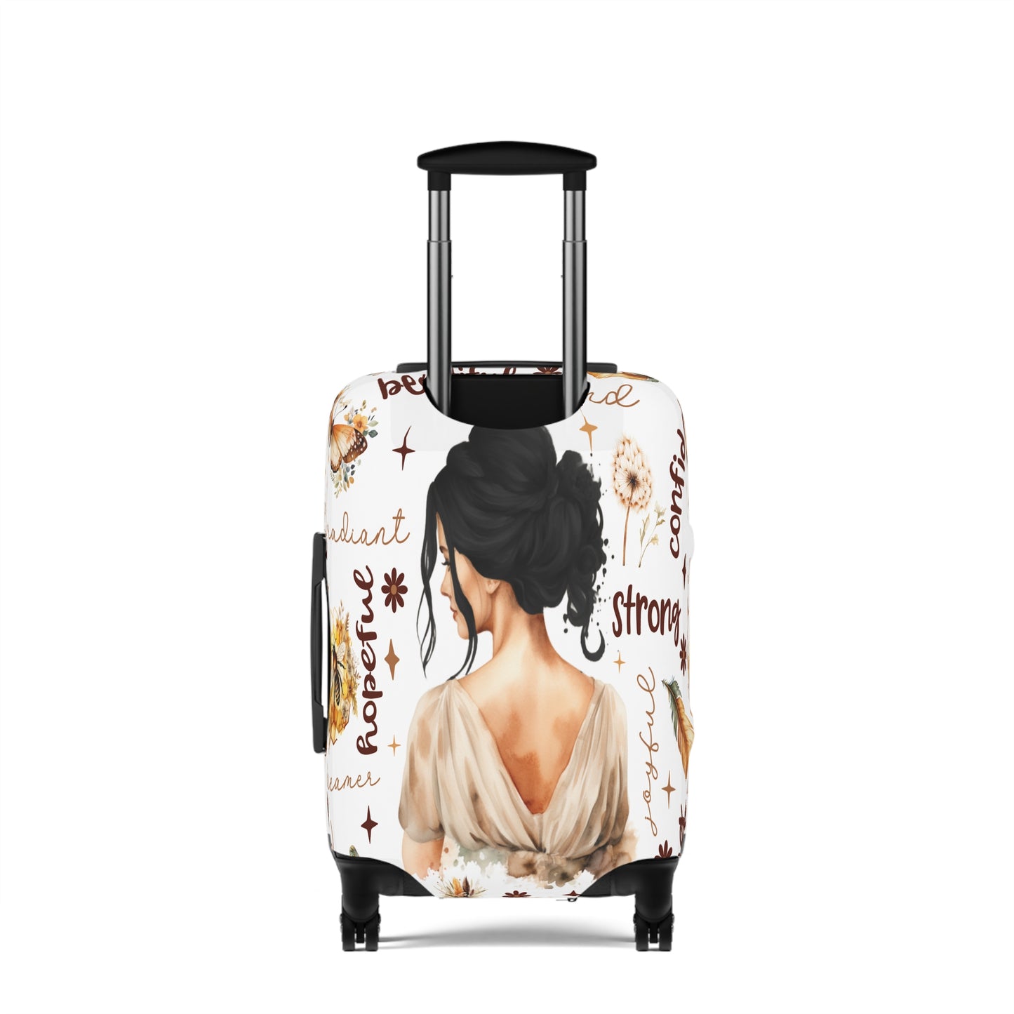 Luggage Cover, Affirmations, Black Hair, awd-502