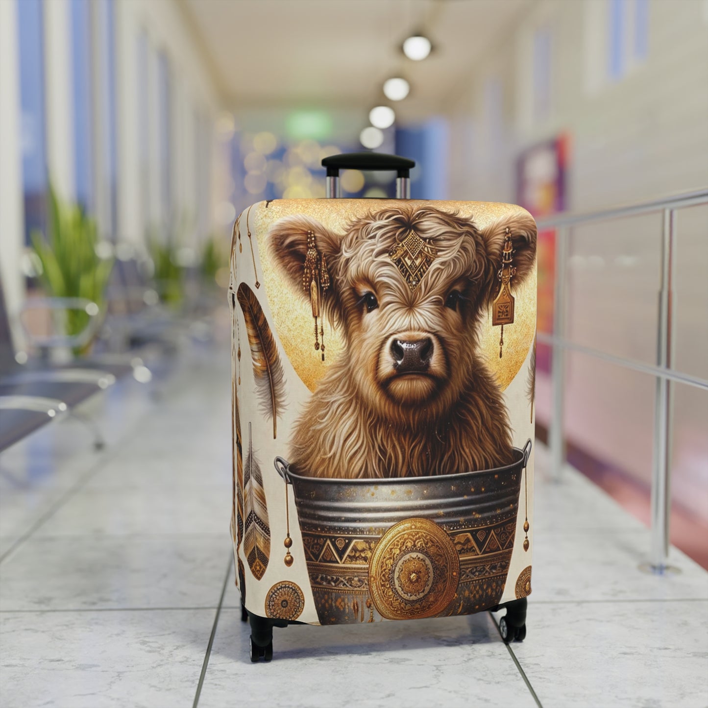 Luggage Cover, Highland Cow, awd-705