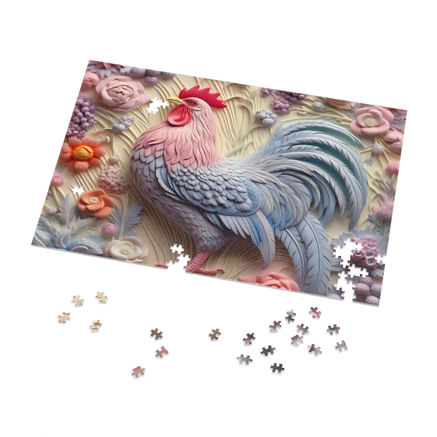 Jigsaw Puzzle, Chicken/Rooster, Personalised/Non-Personalised (30, 110, 252, 500,1000-Piece)