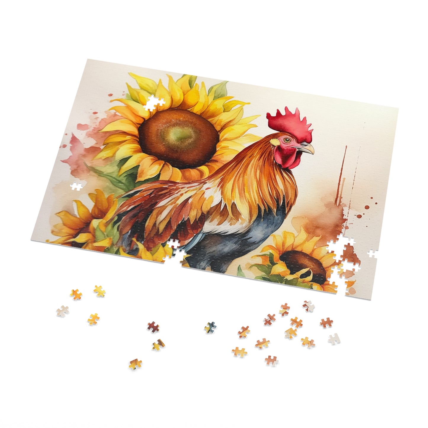 Jigsaw Puzzle, Chicken/Rooster, Personalised/Non-Personalised (30, 110, 252, 500,1000-Piece)