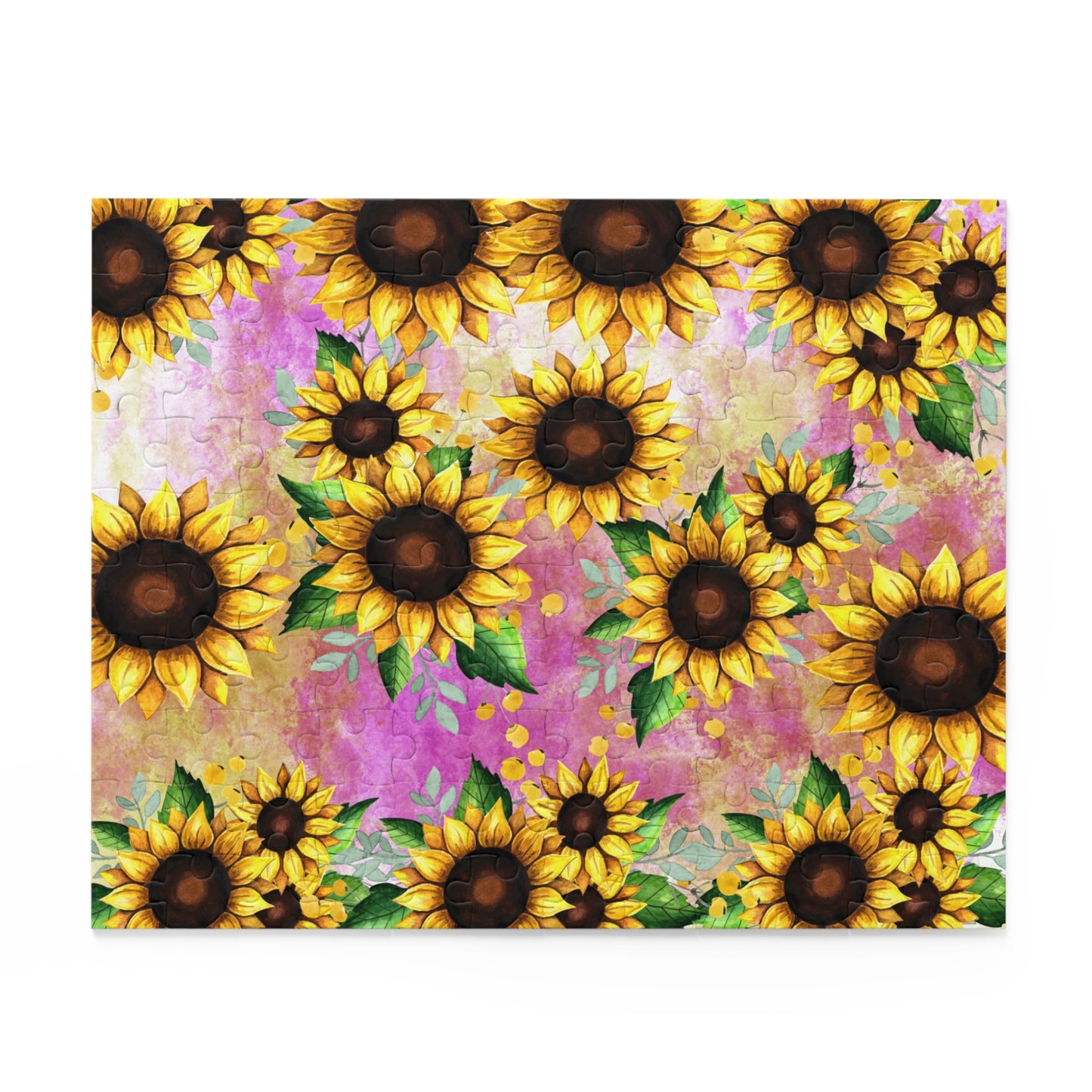 Personalised/Non-Personalised Puzzle, Sunflower (120, 252, 500-Piece)