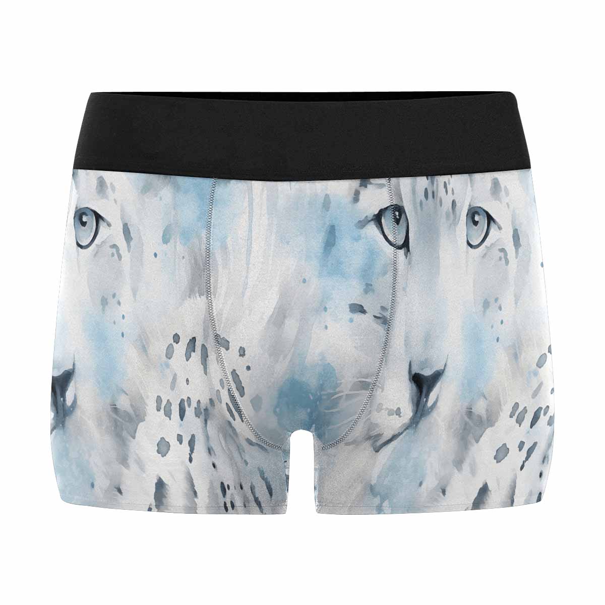 White Leopard AUS Men's All Over Print Boxer Briefs (Made In AUS)