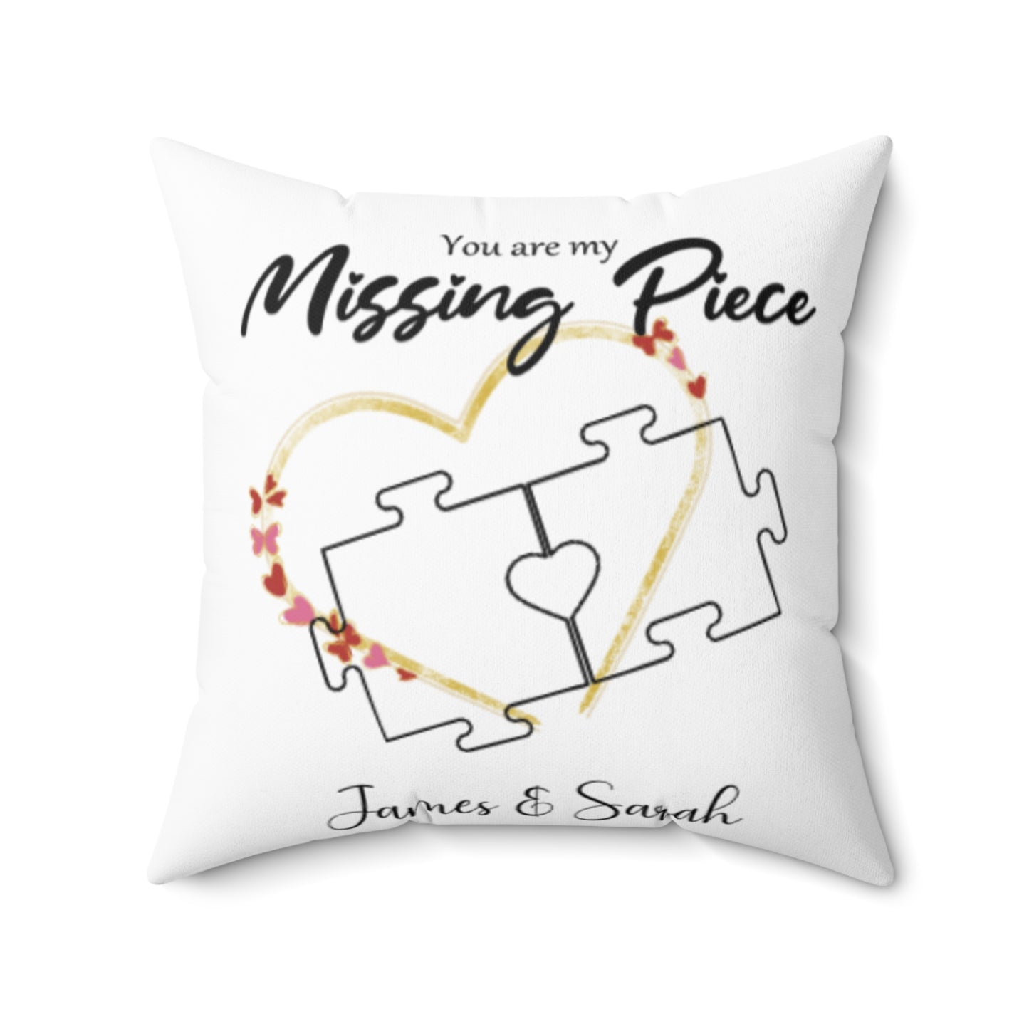 Personalised Photo You are My Missing Piece Pillow