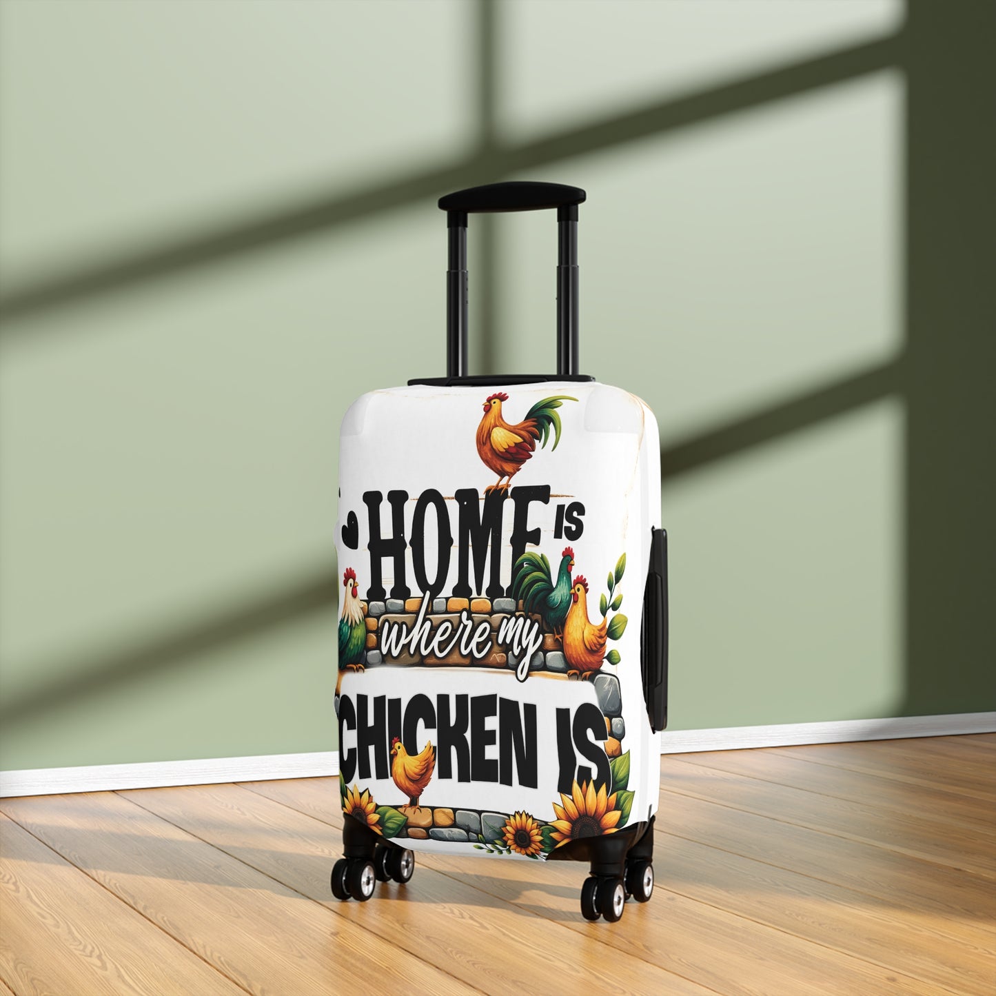 Luggage Cover, Chicken, Home is where my Chicken is, awd-1261