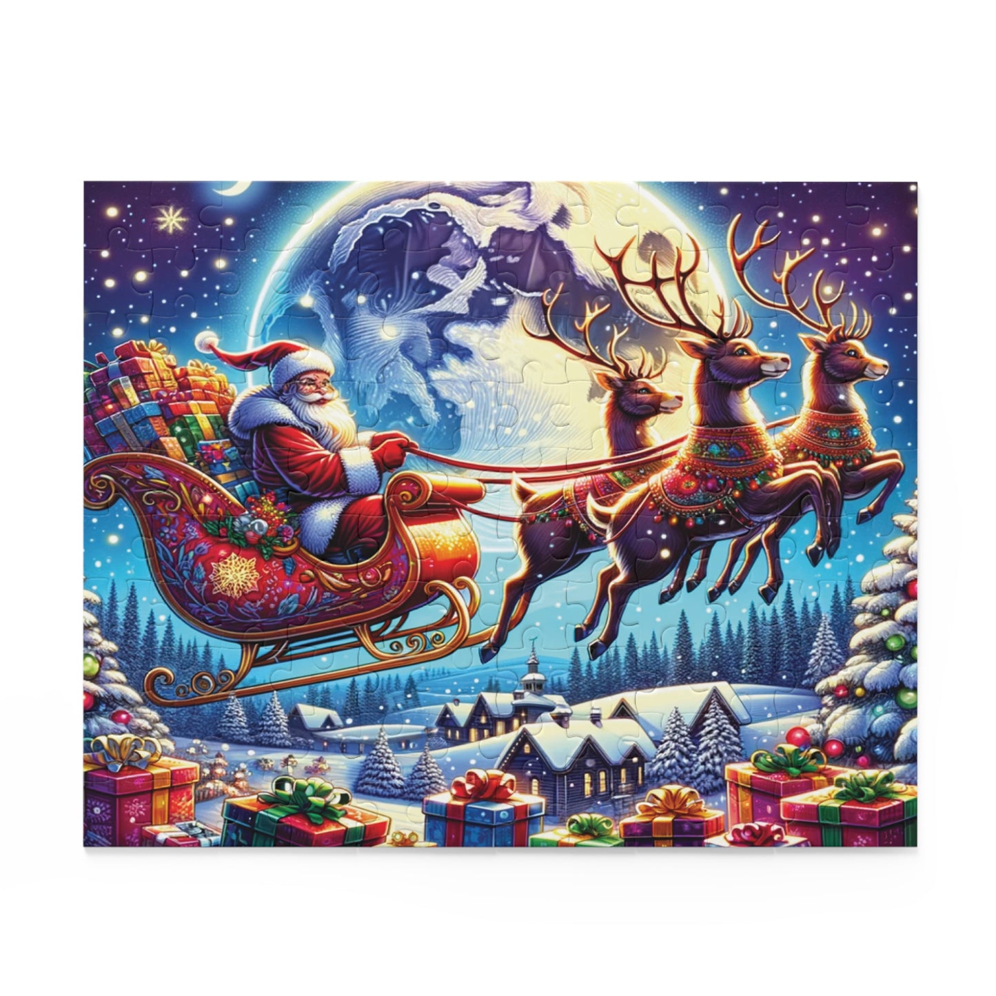 Personalised/Non-Personalised Puzzle, Christmas (120, 252, 500-Piece)