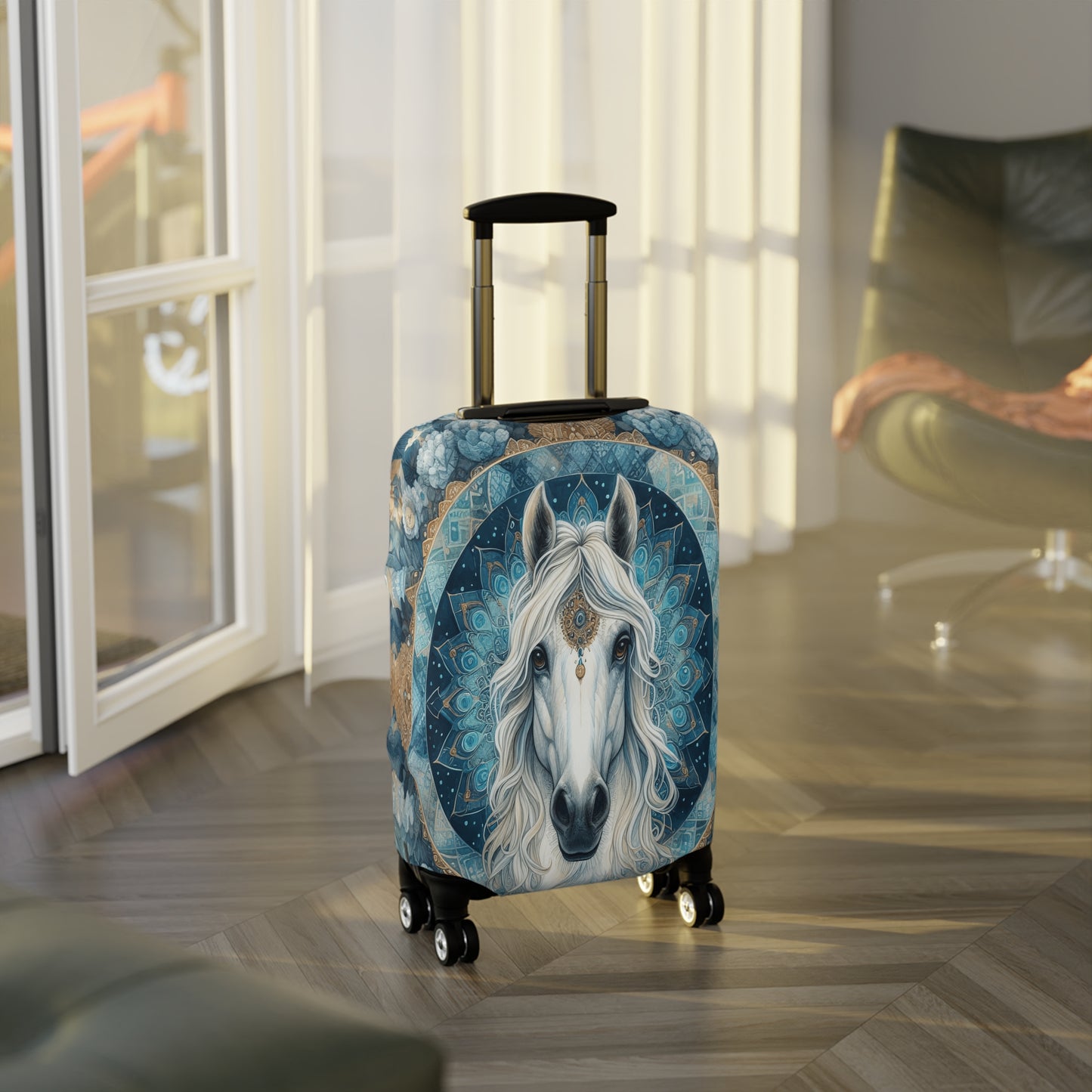 Luggage Cover, Country and Western, Horse Mandala, awd-1704