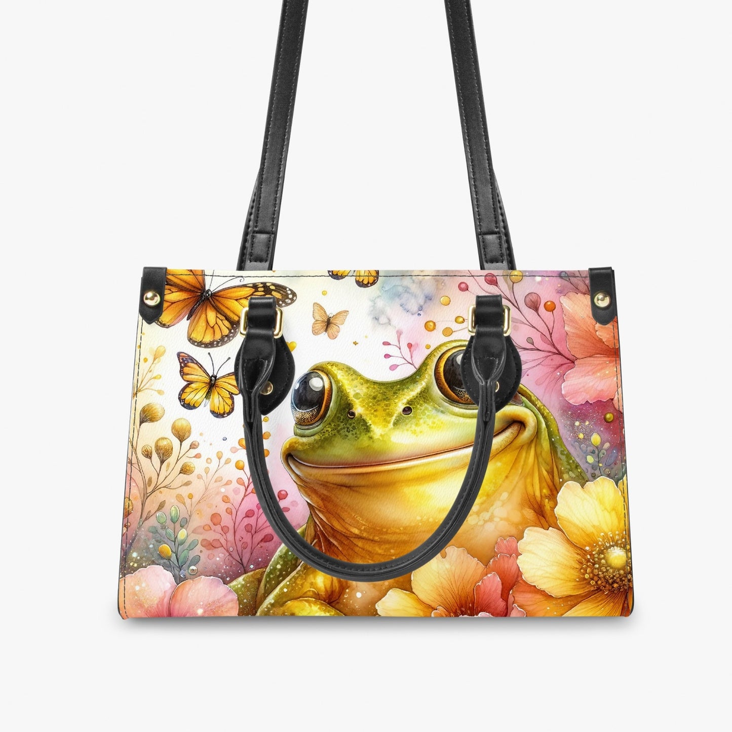 Women's Tote Bag - Long Strap - Frog