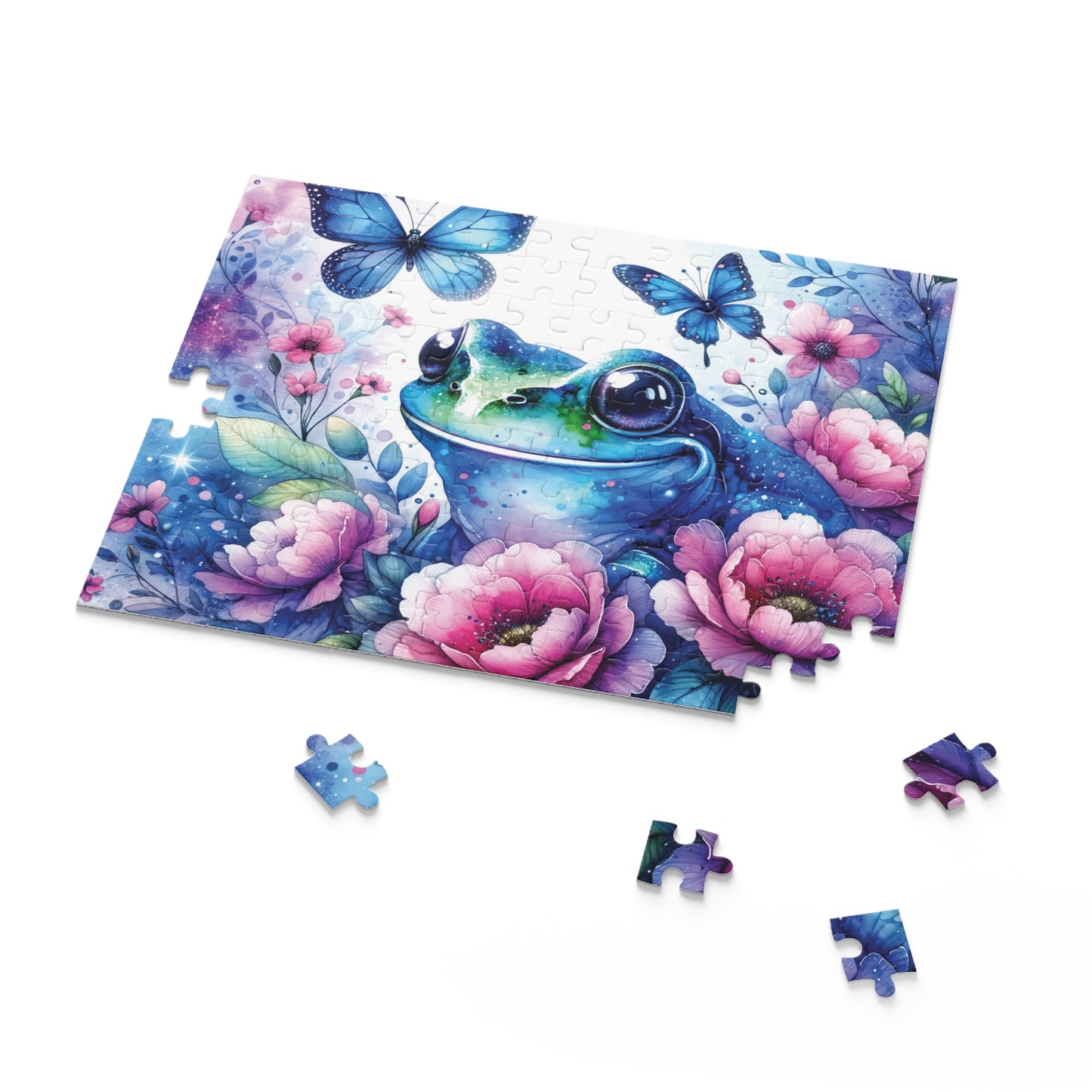 Personalised/Non-Personalised Puzzle, Frog (120, 252, 500-Piece)