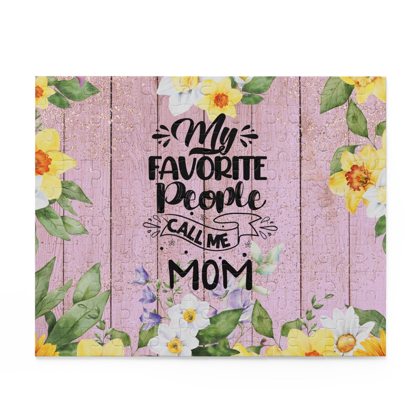 Personalised/Non-Personalised Puzzle, My Favorite people call me Mom (120, 252, 500-Piece)