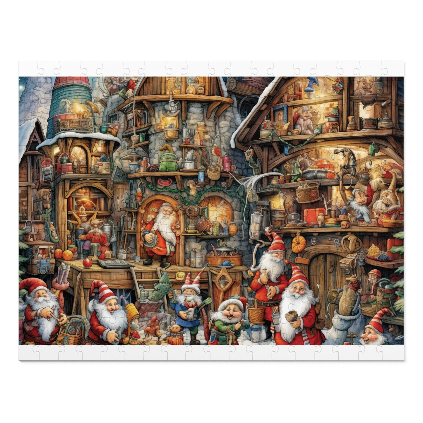 Jigsaw Puzzle, Santa's Workshop, Personalised/Non-Personalised (30, 110, 252, 500,1000-Piece)