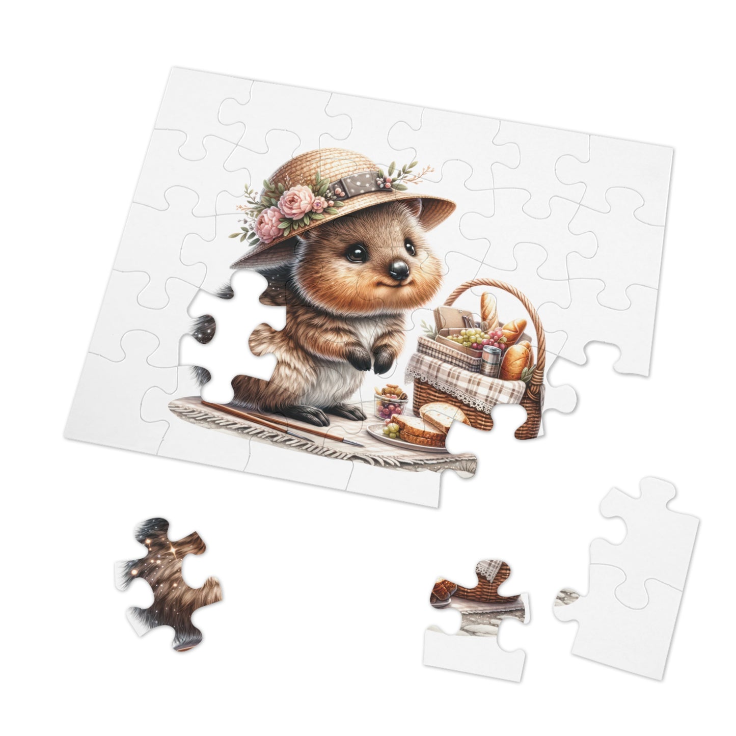 Jigsaw Puzzle in Tin, Australian Animals, Quokka, Personalised/Non-Personalised, awd-1330 (30, 110, 252, 500,1000-Piece)