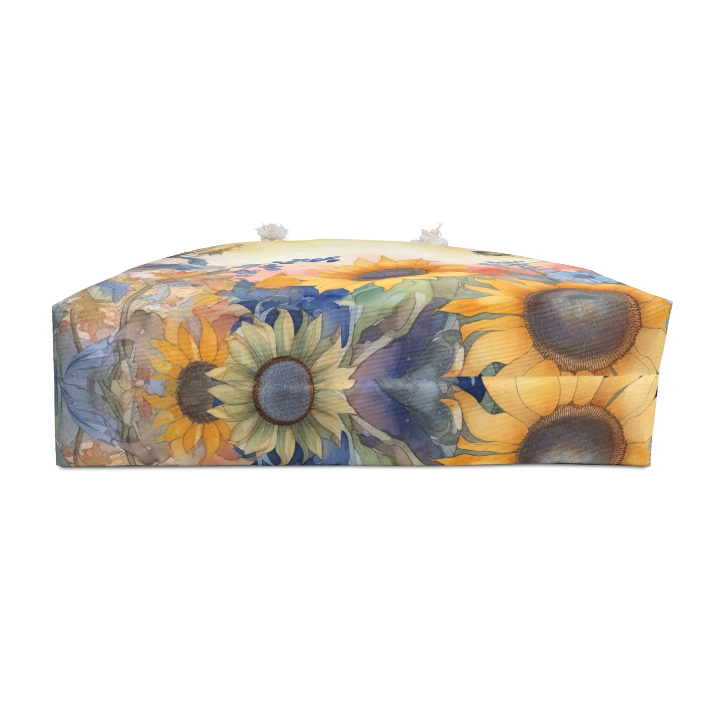 Personalised/Non-Personalised Weekender Bag, Floral, Sunflower, Weekender Bag, Beach Bag, Book Bag