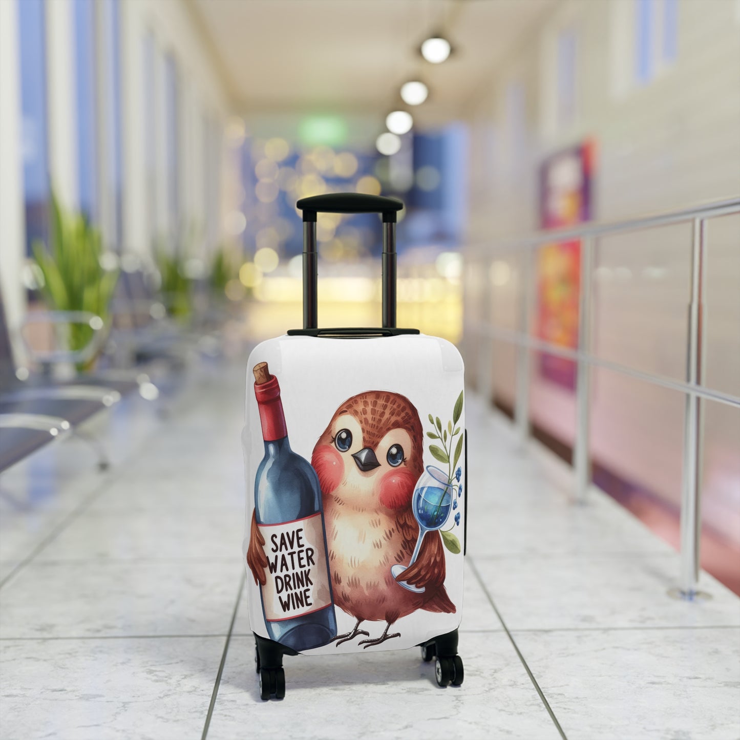 Luggage Cover, Cute Bird, awd-1642