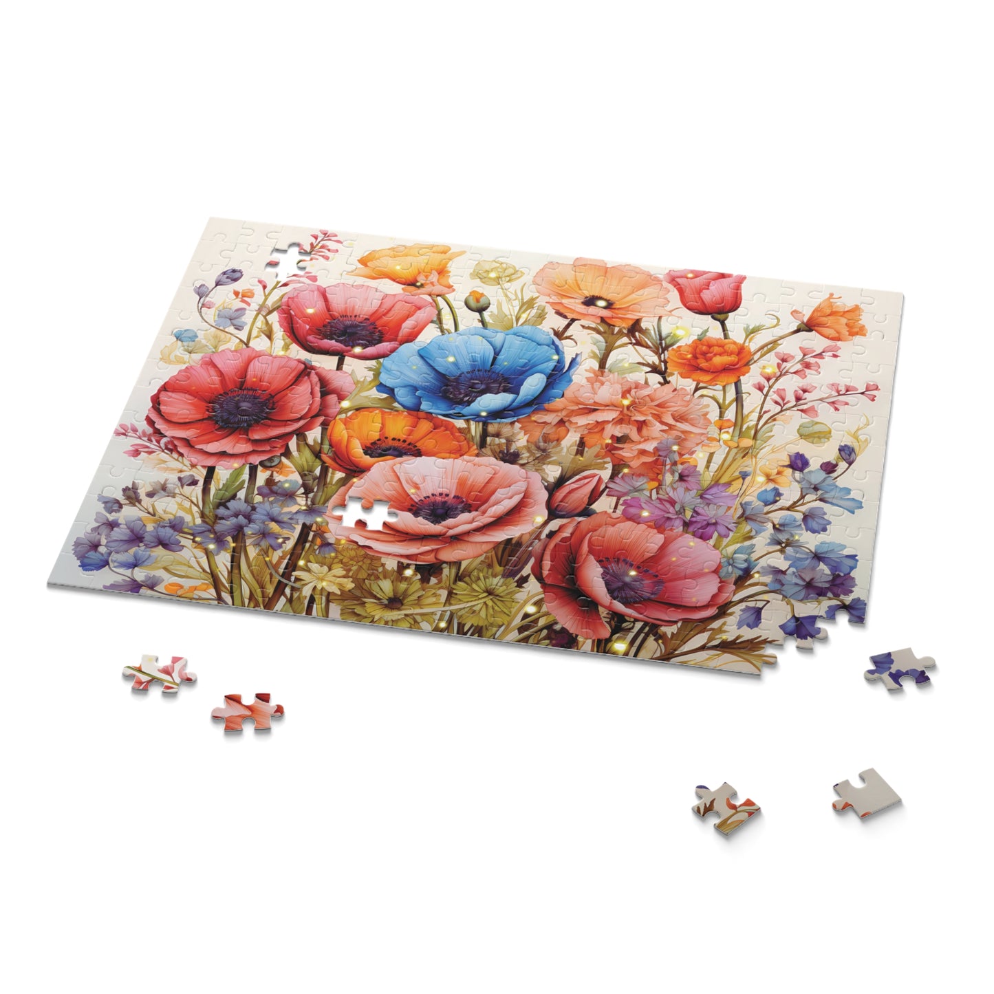 Personalised/Non-Personalised Puzzle, Floral (120, 252, 500-Piece)