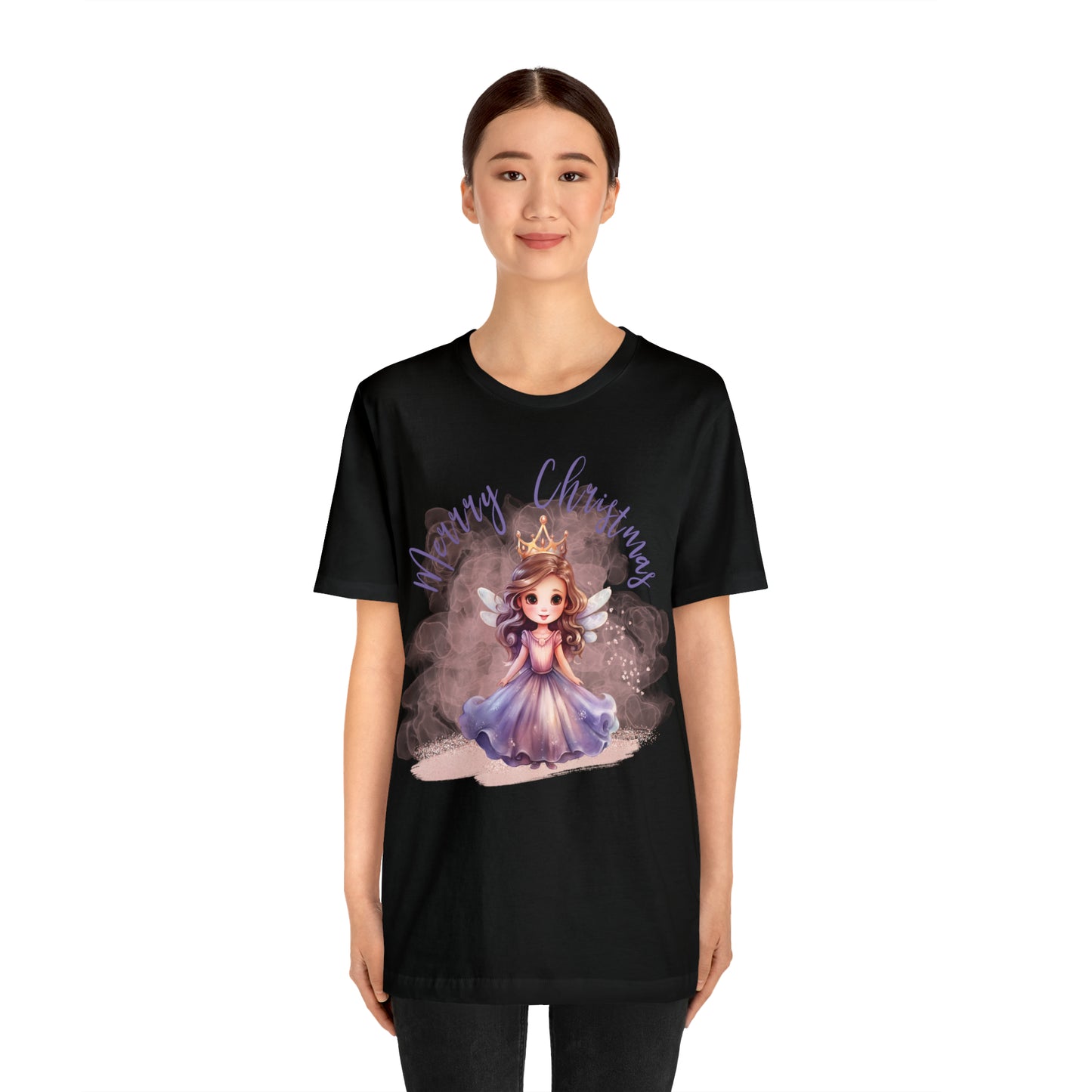 Unisex Jersey Short Sleeve Tee Christmas, Women's Fairy T-shirt - A00005