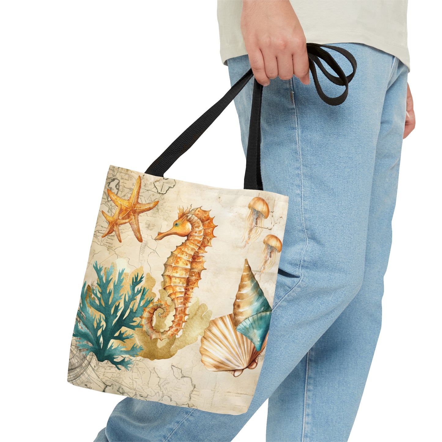 Tote Bag, Nautical bag, Beach Tote Bag