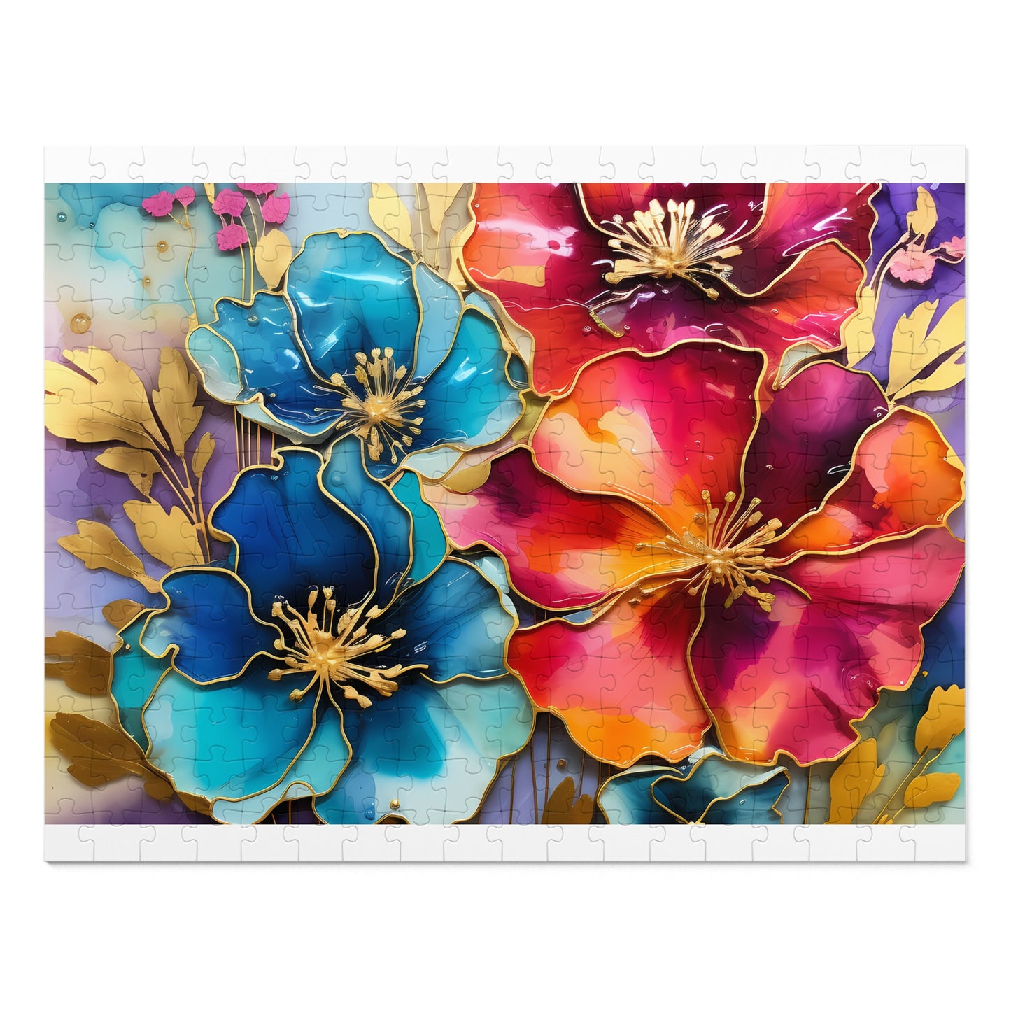 Jigsaw Puzzle, Floral, Personalised/Non-Personalised (30, 110, 252, 500,1000-Piece)