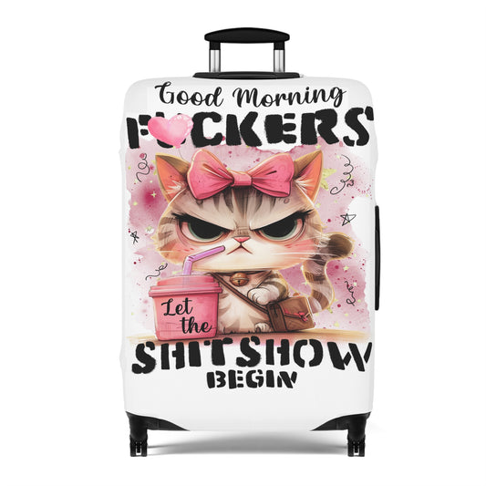 Luggage Cover, Cat, Funny Quote, awd-4013