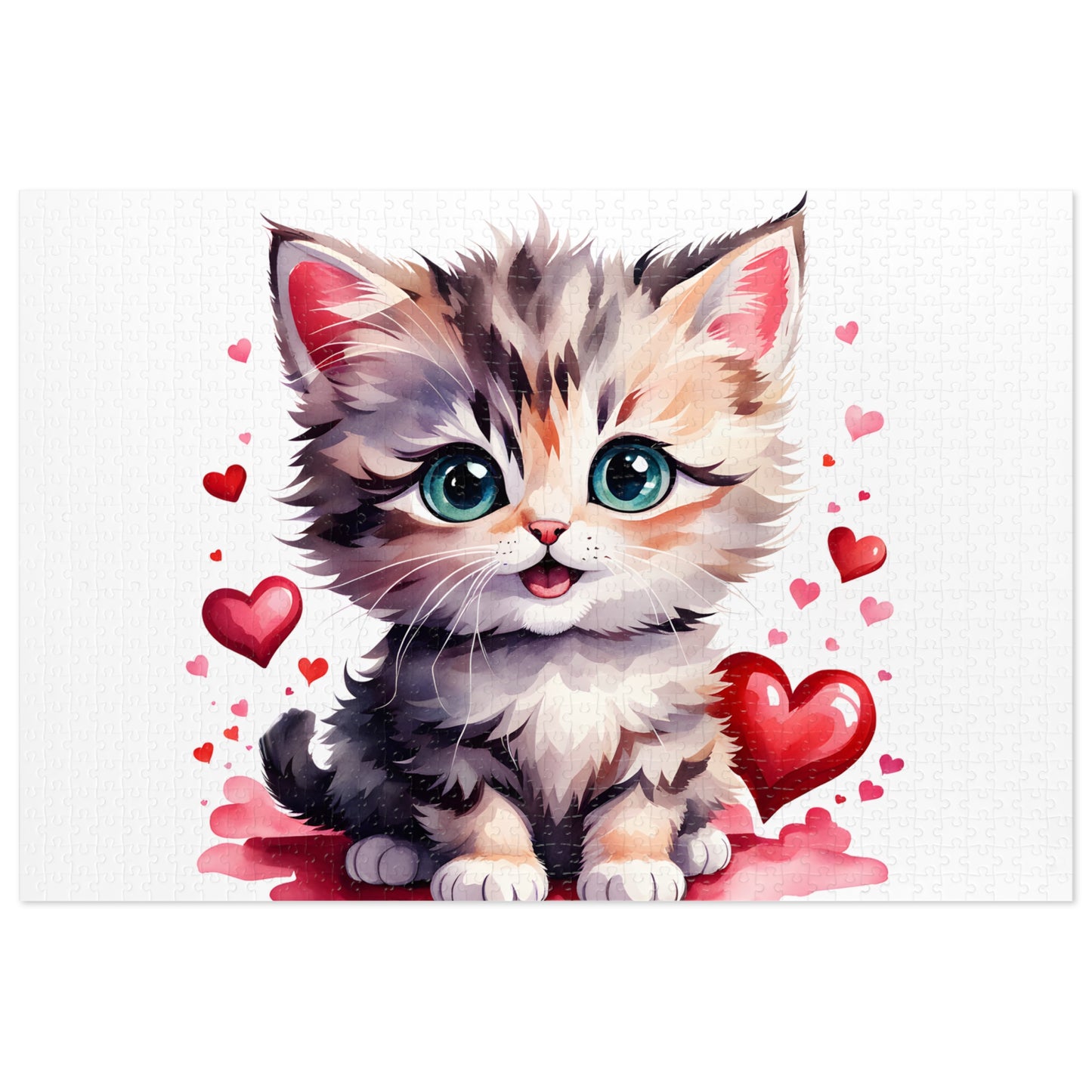 Jigsaw Puzzle, Cat, Personalised/Non-Personalised (30, 110, 252, 500,1000-Piece)