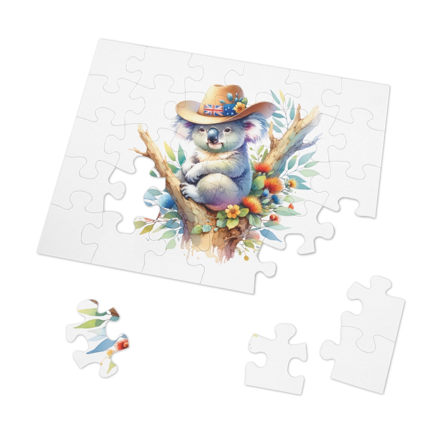 Jigsaw Puzzle in Tin, Australian Animals, Koala, Personalised/Non-Personalised, awd-1316 (30, 110, 252, 500,1000-Piece)