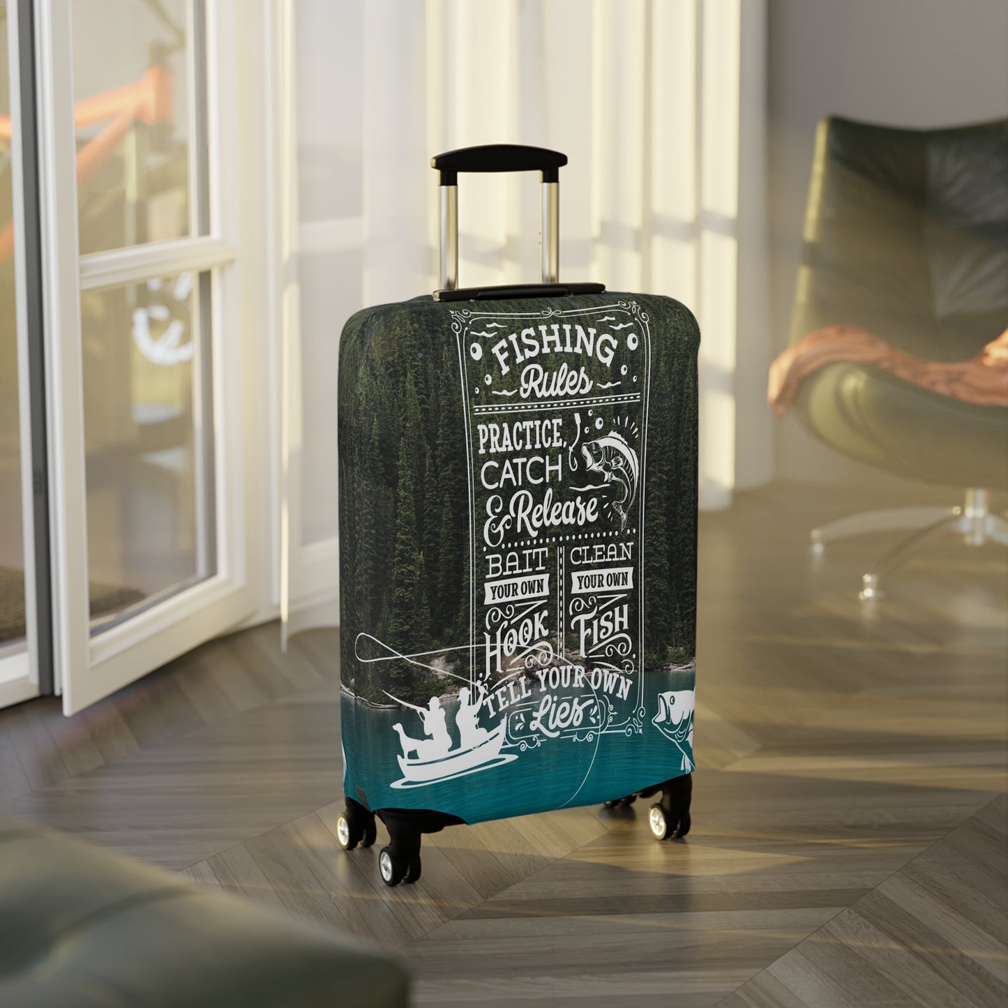 Luggage Cover, Fishing Rules, awd-513