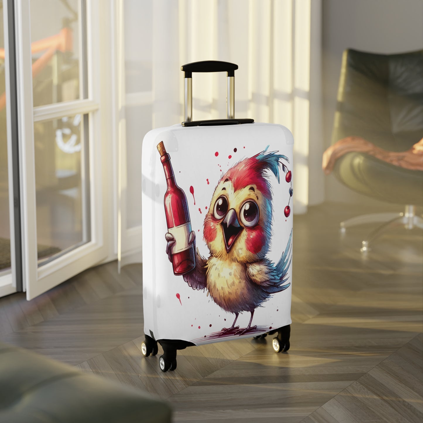 Luggage Cover, Cute Bird, awd-1638