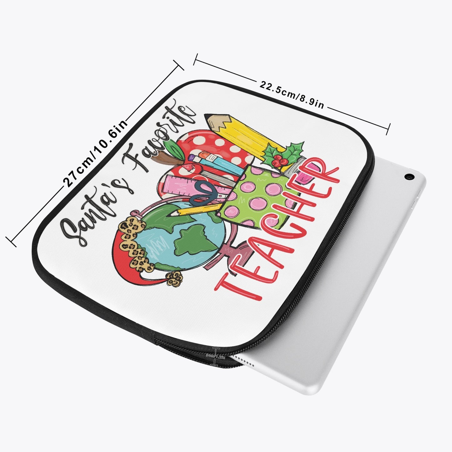 Tablet Sleeve - Santa's Favorite Teacher, awd-547