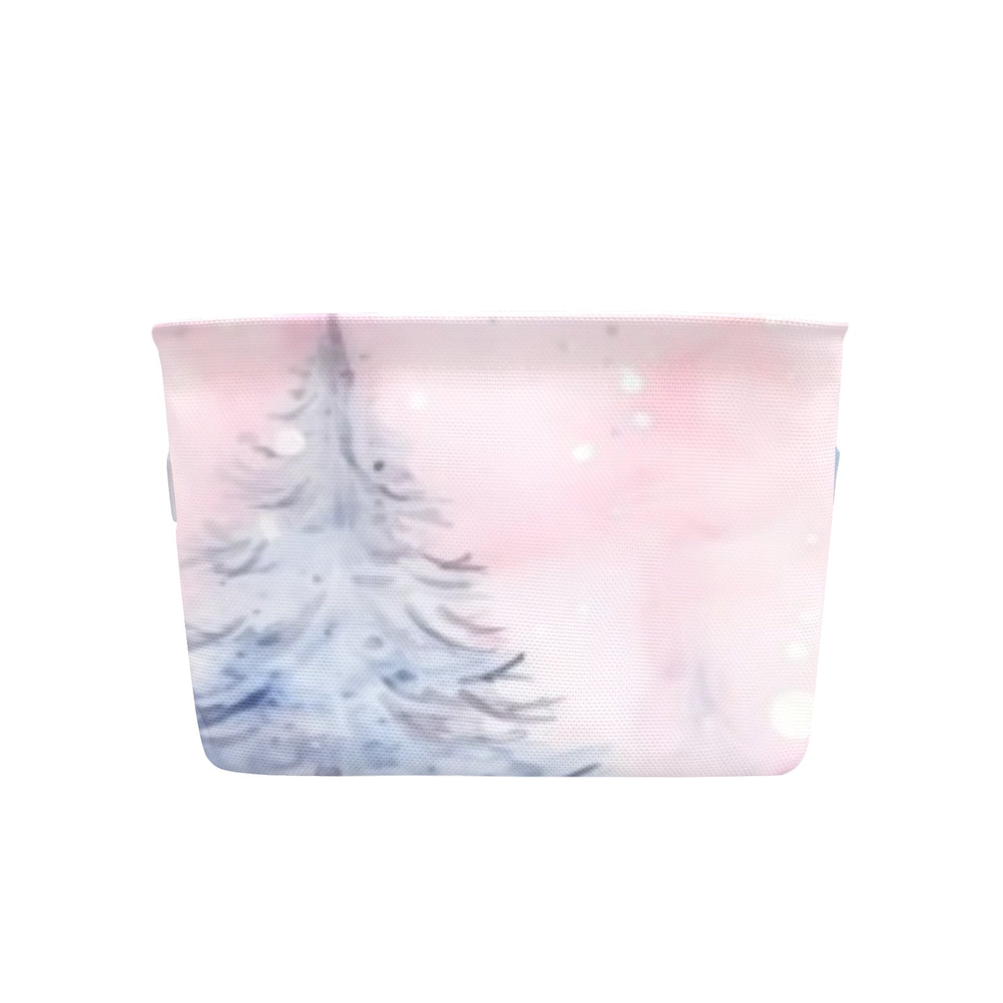 Christmas Tree Pink Christmas Fabric Storage Basket