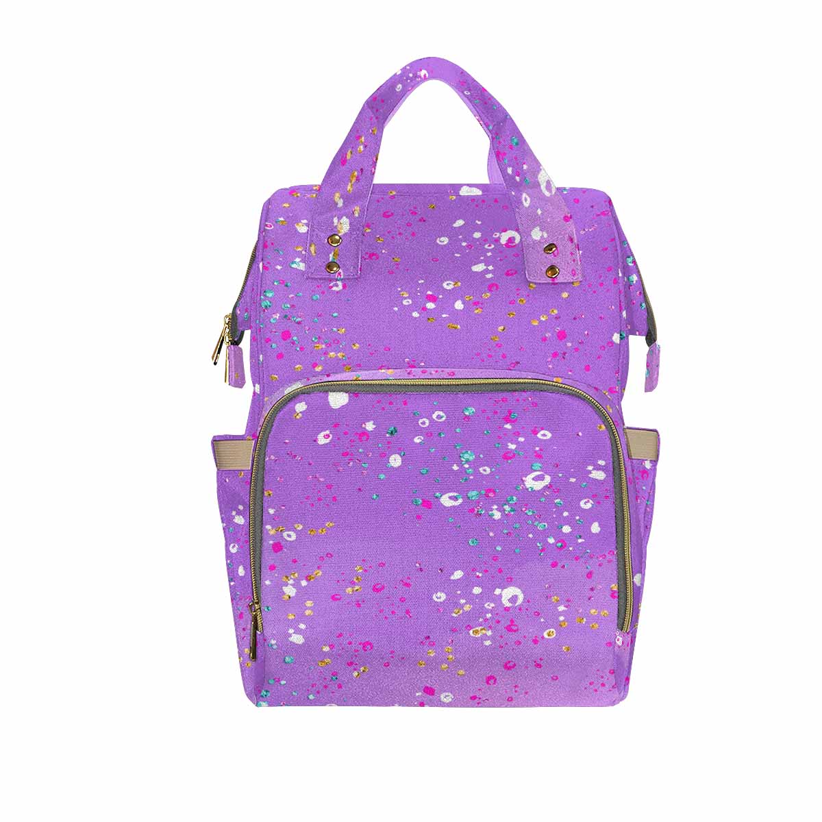 Purple Splash Diaper Bag Backpack