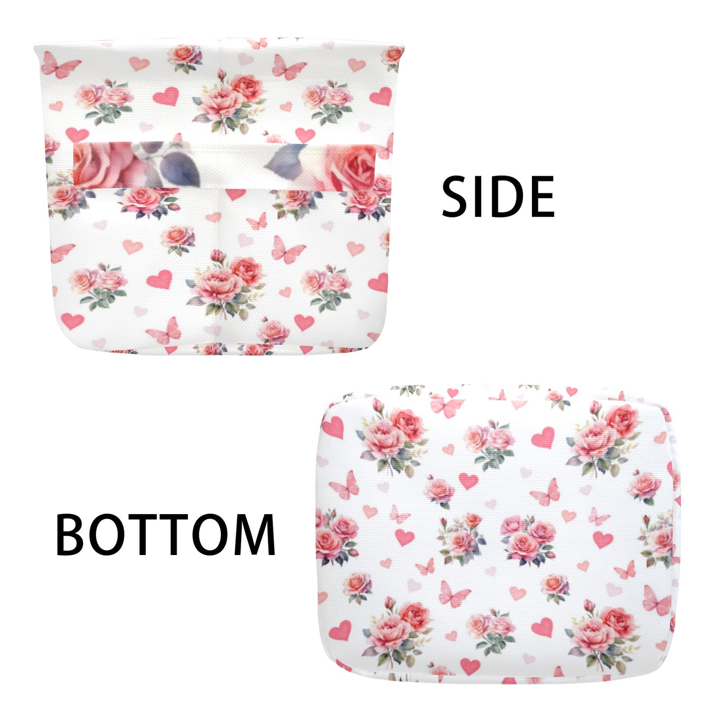 roses 8 Fabric Storage Basket